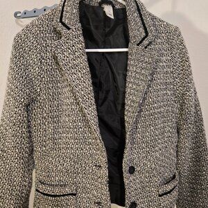 Old Navy black and white Tweed jacket